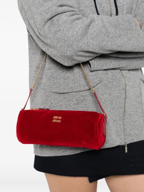 Miu Miu logo-plaque shoulder bag - Red - zdjęcie produktu nr 2