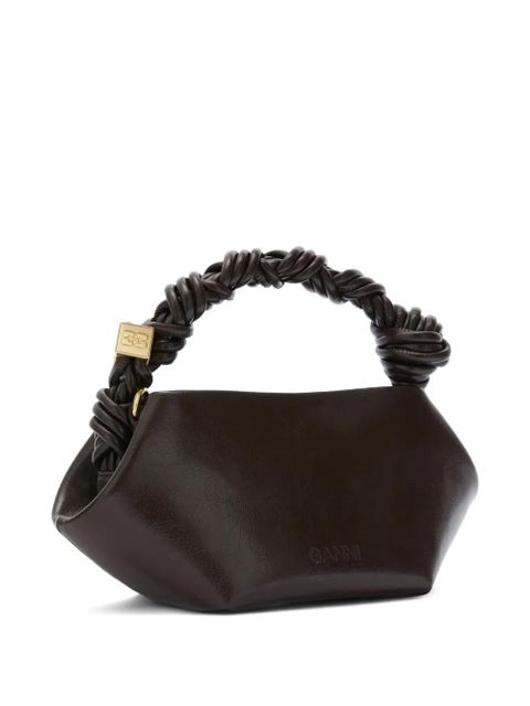 GANNI twisted top-handle tote bag - Brown - zdjęcie produktu nr 2