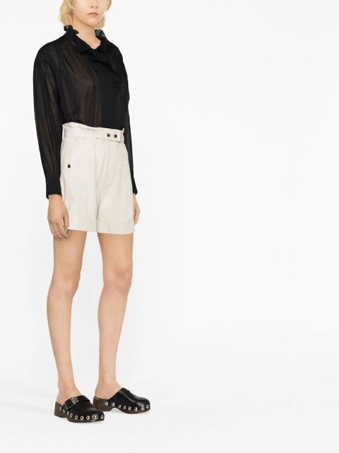 MARANT ÉTOILE Pamias ruffled blouse - Black