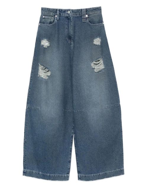 Simone Rocha distressed jeans - Blue - zdjęcie produktu nr 1