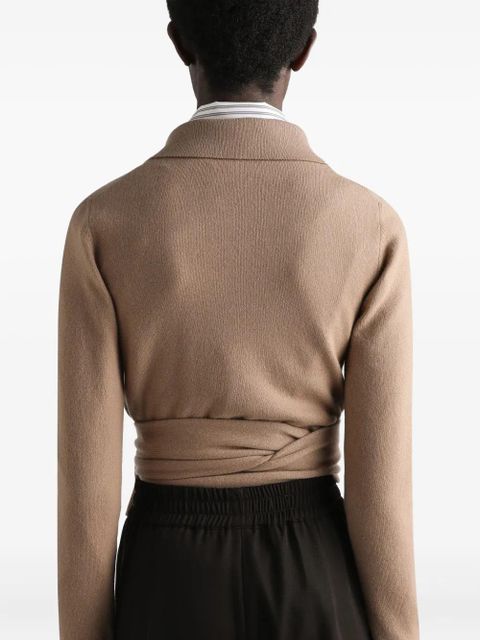 Dolce & Gabbana wrap cardigan - Brown