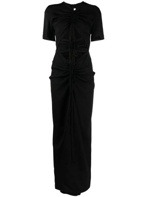 Christopher Esber ruched panelled T-shirt dress - Black - zdjęcie produktu nr 1