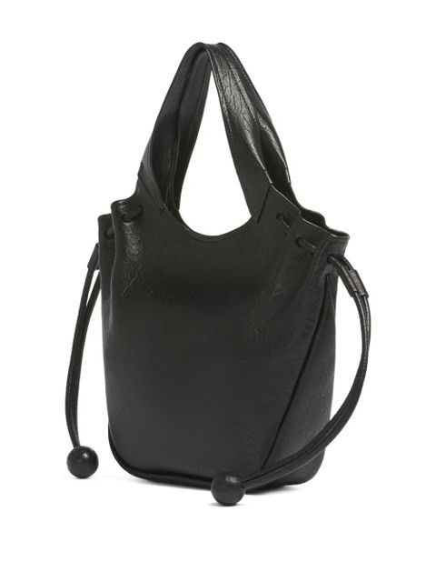 Marni grained leather tote bag - Black - zdjęcie produktu nr 2