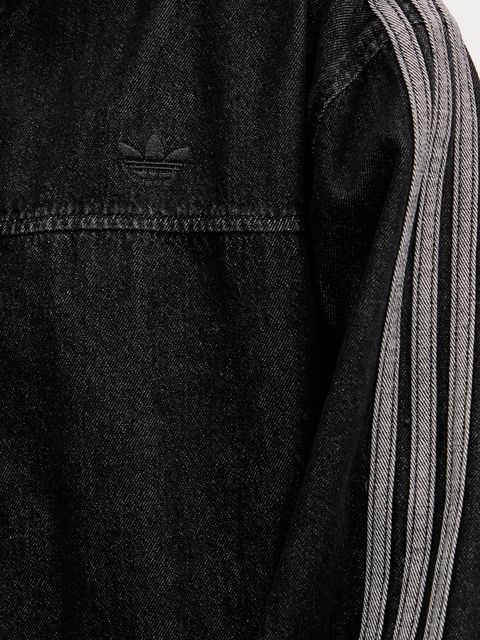 adidas Originals kurtka jeansowa Denim Os TT kolor czarny przejściowa oversize JY2897 - zdjęcie produktu nr 2