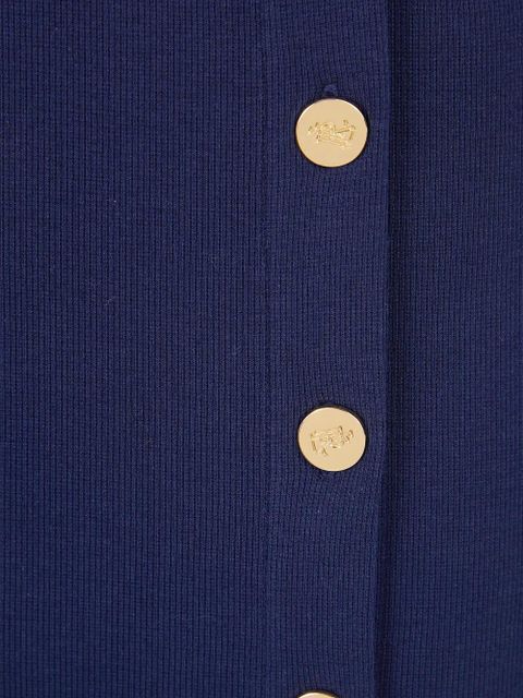 Lauren Ralph Lauren button-trim pencil skirt - Blue