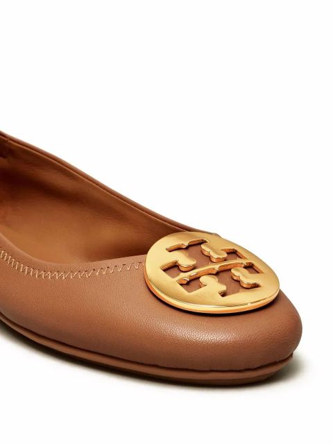 Tory Burch Minnie travel ballerina shoes - Gold - zdjęcie produktu nr 2