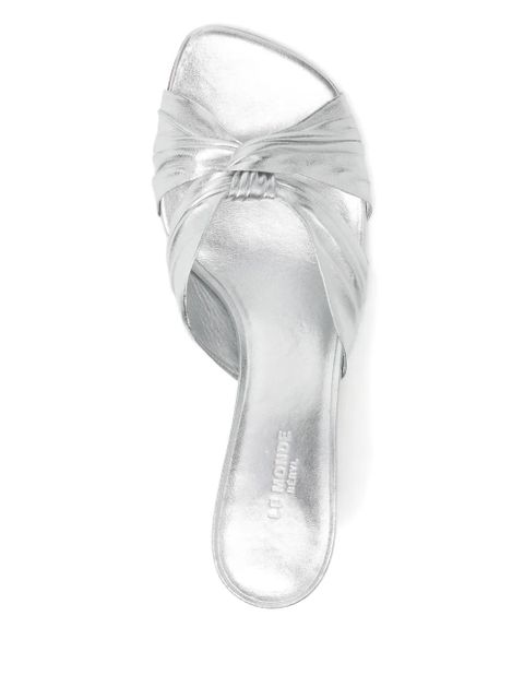 Le Monde Beryl 40mm Antonia sandals - Silver