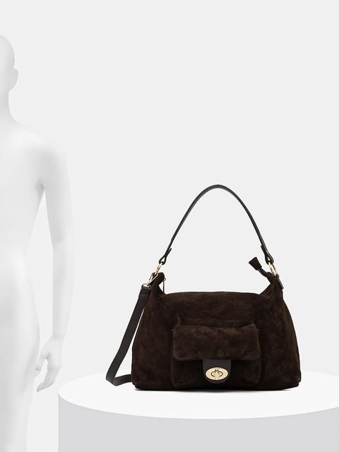 Answear.LAB torebka zamszowa