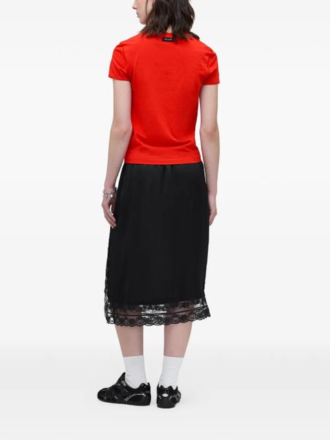 Marc Jacobs lace-detail slip midi skirt - Black - zdjęcie produktu nr 2