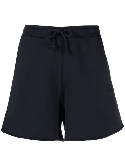 GANNI logo-embroidered track shorts - Blue - zdjęcie produktu nr 1