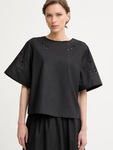 Weekend Max Mara t-shirt damski bawełniany TARGA - zdjęcie produktu nr 1