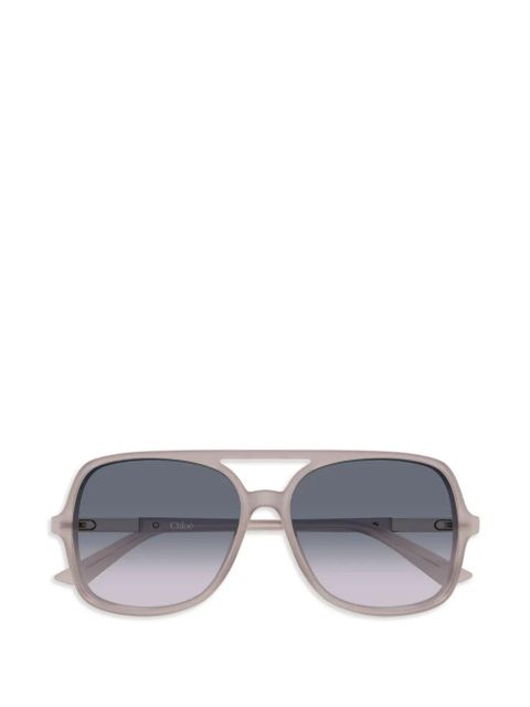 Chloé Eyewear pilot-frame sunglasses - Neutrals - zdjęcie produktu nr 1