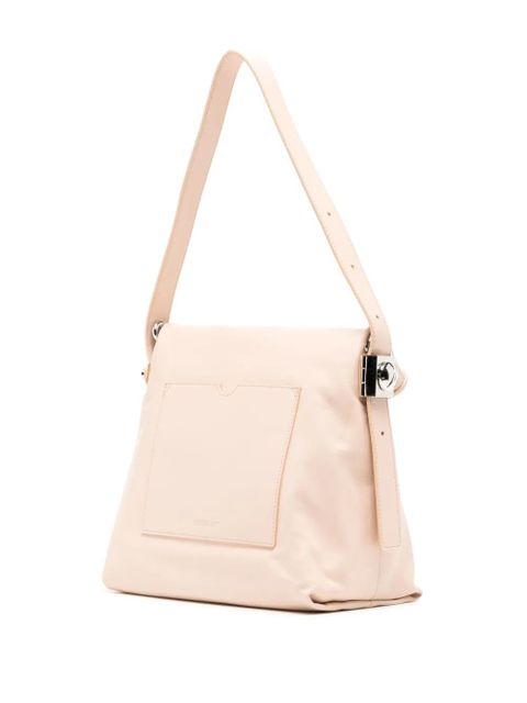 Off-White Ow Booster leather shoulder bag - Orange