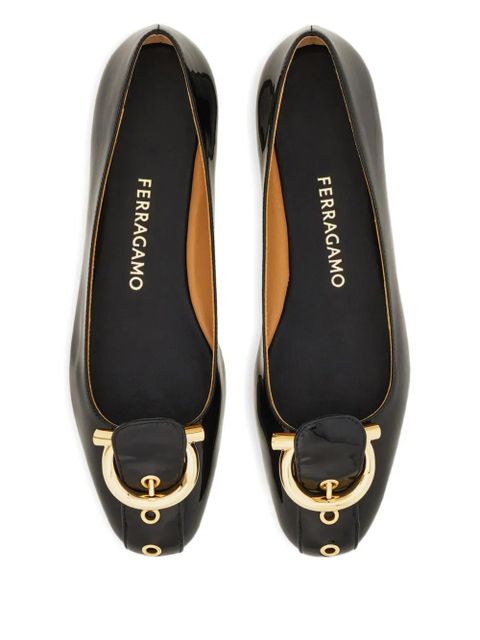 Ferragamo Gancini ballet flats - Black