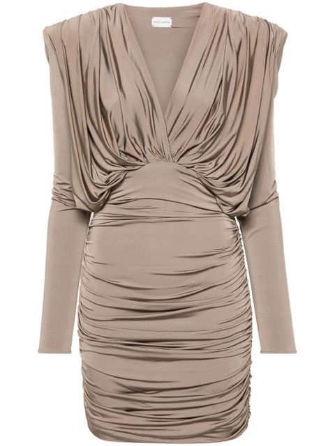 Magda Butrym draped mini dress - Neutrals - zdjęcie produktu nr 1