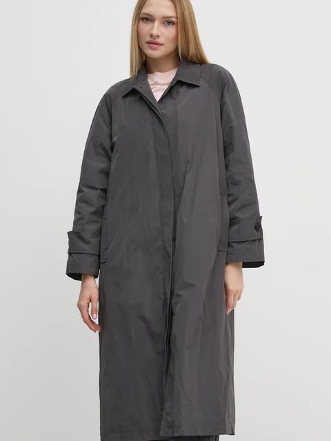 Sandro Ferrone płaszcz damski kolor szary przejściowy oversize SFS15YBEALASKA - zdjęcie produktu nr 1