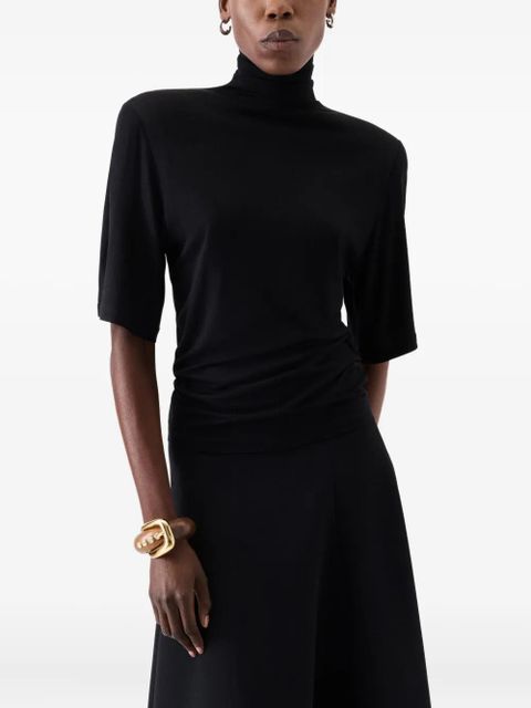 Jacquemus turtleneck short-sleeve top - Black