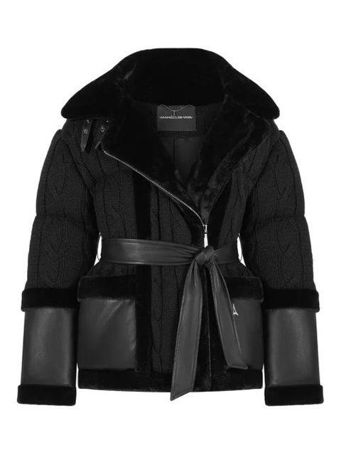 Manière De Voir Tara belted jacket - Black - zdjęcie produktu nr 1