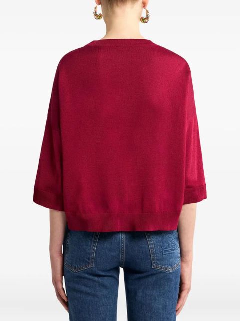 ETRO paisley-print T-shirt - Red - zdjęcie produktu nr 2