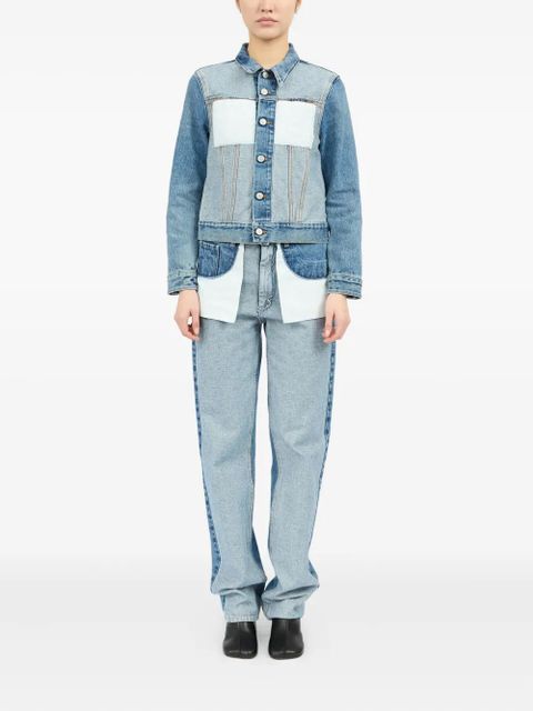 MM6 Maison Margiela two-tone denim jacket - Blue