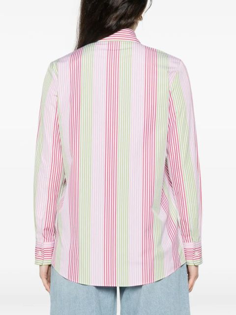 ETRO striped-pattern long-sleeve shirt - Pink