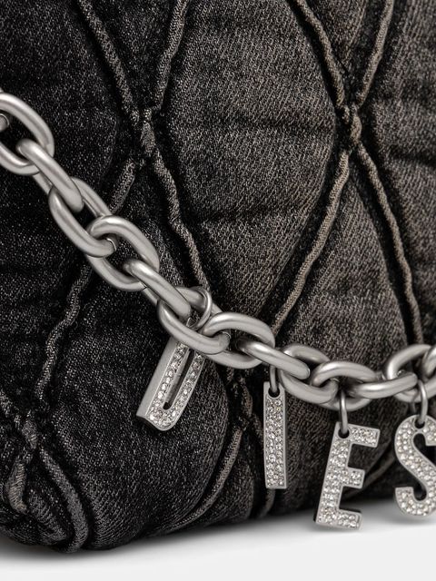 Diesel torebka jeansowa CHARM-D CHARM-D kolor czarny X09597.P6330