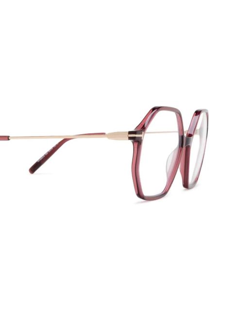 TOM FORD Eyewear geometric frame glasses - Red