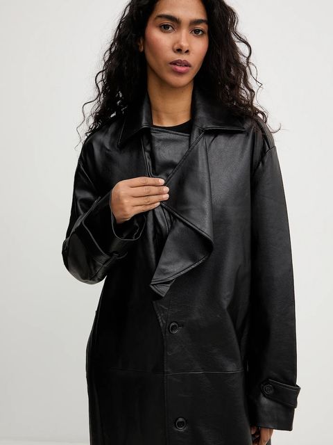 Bardot płaszcz kolor czarny 60222JB