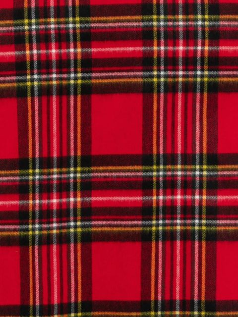 Barbour pattern fringed scarf - Red - zdjęcie produktu nr 2
