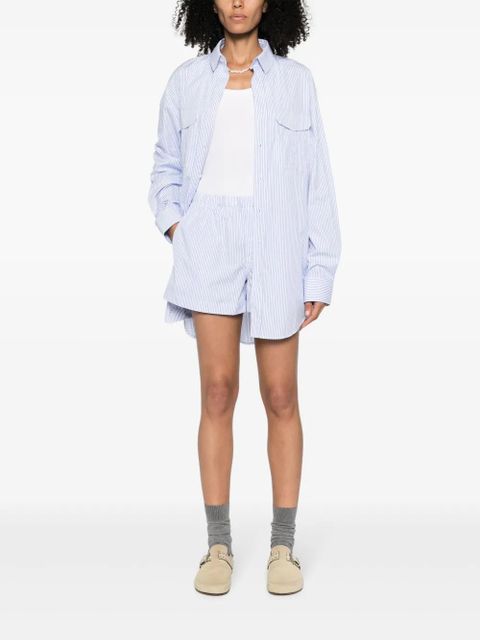 WARDROBE.NYC striped cotton shirtdress - Blue - zdjęcie produktu nr 2