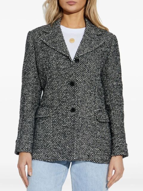 Dolce & Gabbana flap-pockets tweed jacket - Grey
