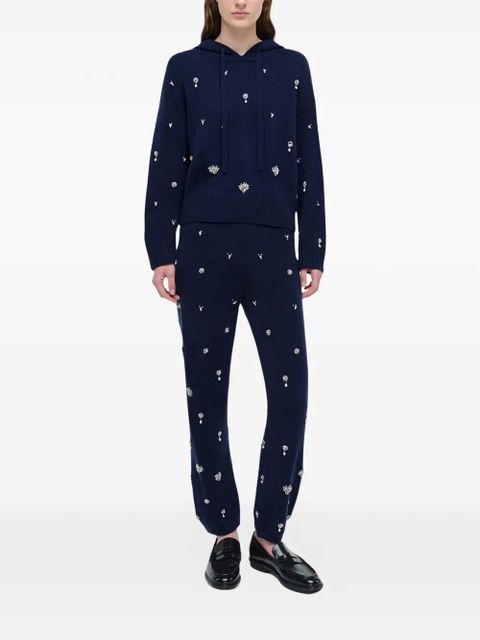 Simkhai Kandace crystal-embellished trousers - Blue