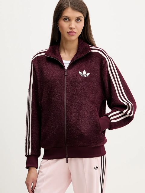 adidas Originals bluza Mohair damska kolor bordowy z aplikacją KS0428 - zdjęcie produktu nr 1