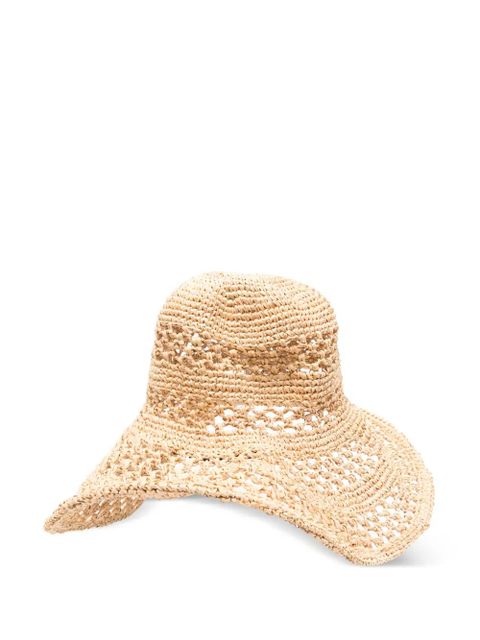 Ruslan Baginskiy straw knit hat - Neutrals - zdjęcie produktu nr 2
