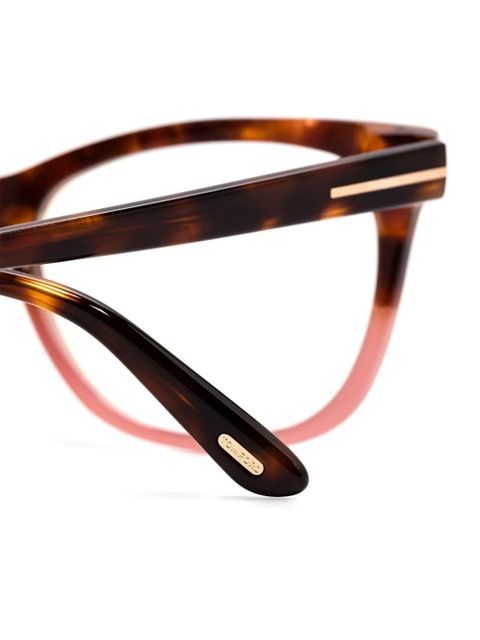 TOM FORD Eyewear wayfarer-frame glasses - Brown