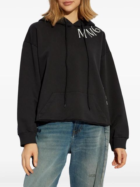 MM6 Maison Margiela logo-print hoodie - Black