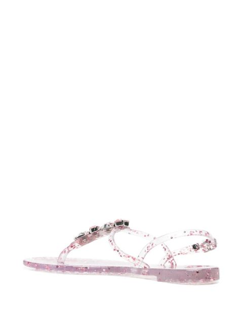 Casadei crustal-embellished jelly sandals - Pink