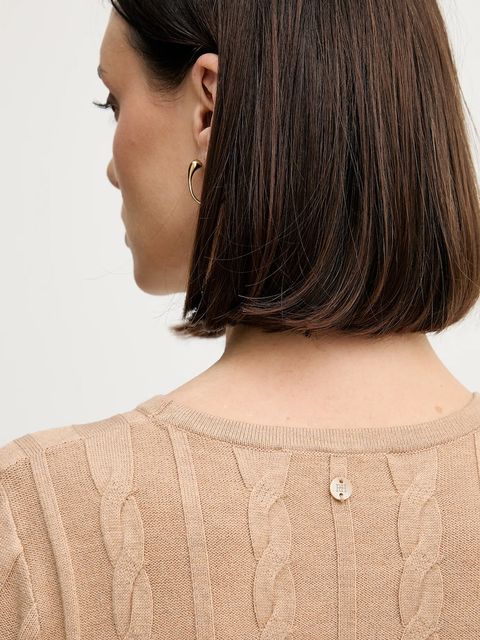 Pedro del Hierro sukienka kolor beżowy midi rozkloszowana 6192940