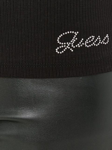 Guess longsleeve KARLEE damski kolor czarny W2YP46 KBCO2