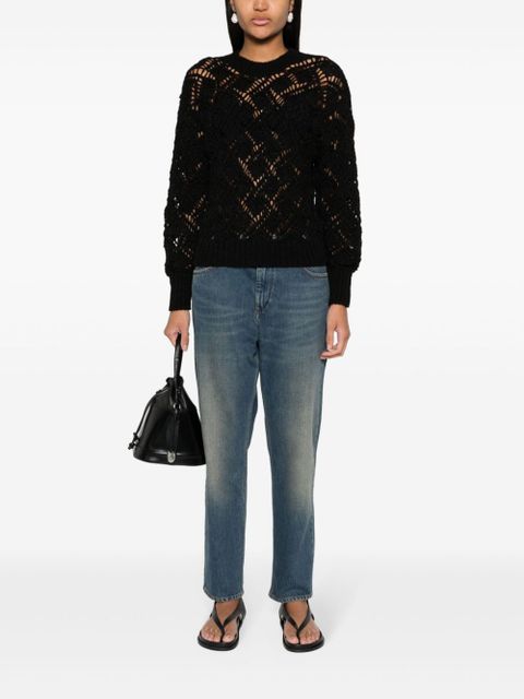 MARANT ÉTOILE Joey open-knit jumper - Black