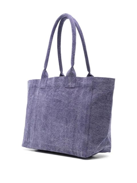 ISABEL MARANT small Yenki logo-embroidered tote bag - Purple - zdjęcie produktu nr 2