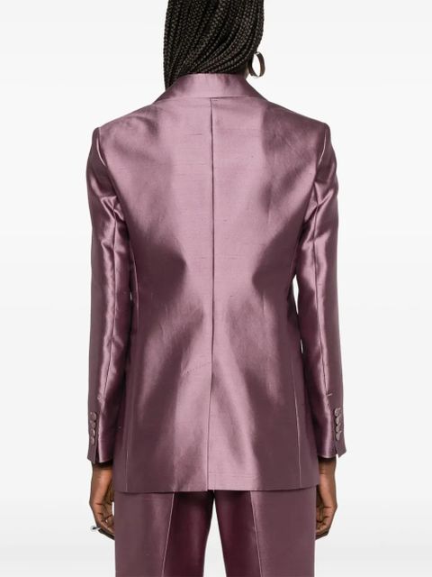 Max Mara metallic-effect blazer - Purple