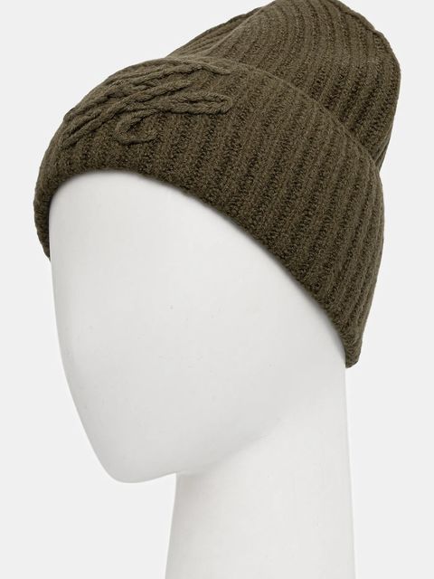 Tommy Hilfiger czapka wełniana kolor zielony AW0AW17777 - zdjęcie produktu nr 2