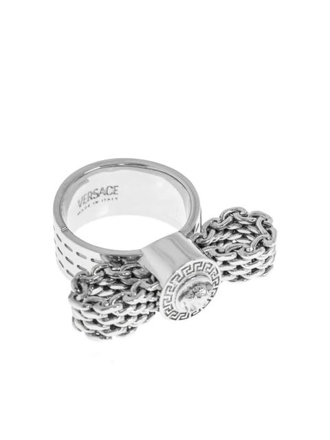 Versace Medusa chain ring - Silver