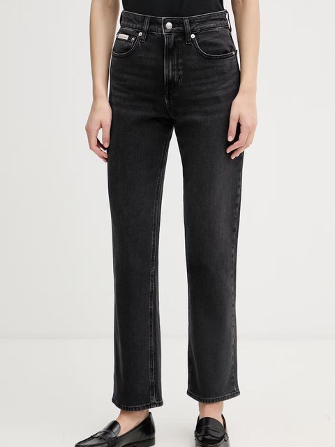 Calvin Klein Jeans jeansy straight damskie - zdjęcie produktu nr 2