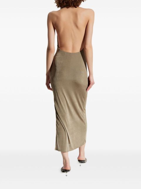 MISBHV cowl-neck midi dress - Neutrals