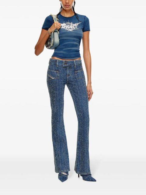 Diesel D-Ebush low-rise flared jeans - Blue - zdjęcie produktu nr 2
