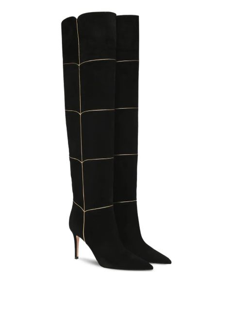 Gianvito Rossi 85mm Clarice suede boots - Black