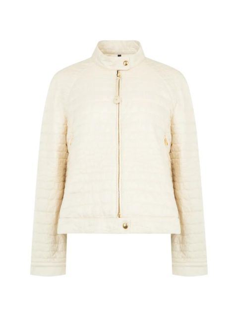 Moncler Aubrieta geometric-quilted puffer jacket - Neutrals - zdjęcie produktu nr 1
