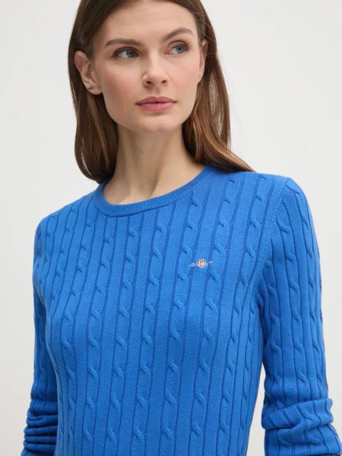 Gant sweter damski kolor fioletowy 4800100